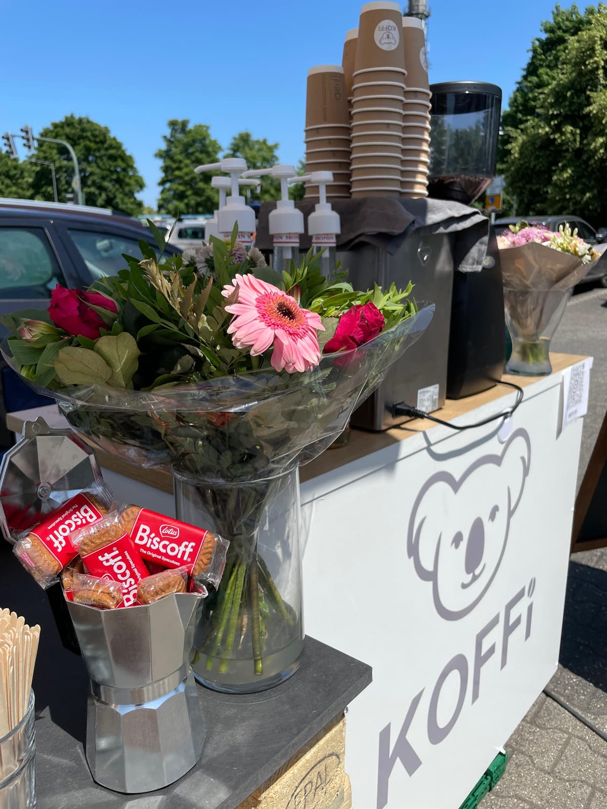 Kaffee-Catering bei einer Präsentation